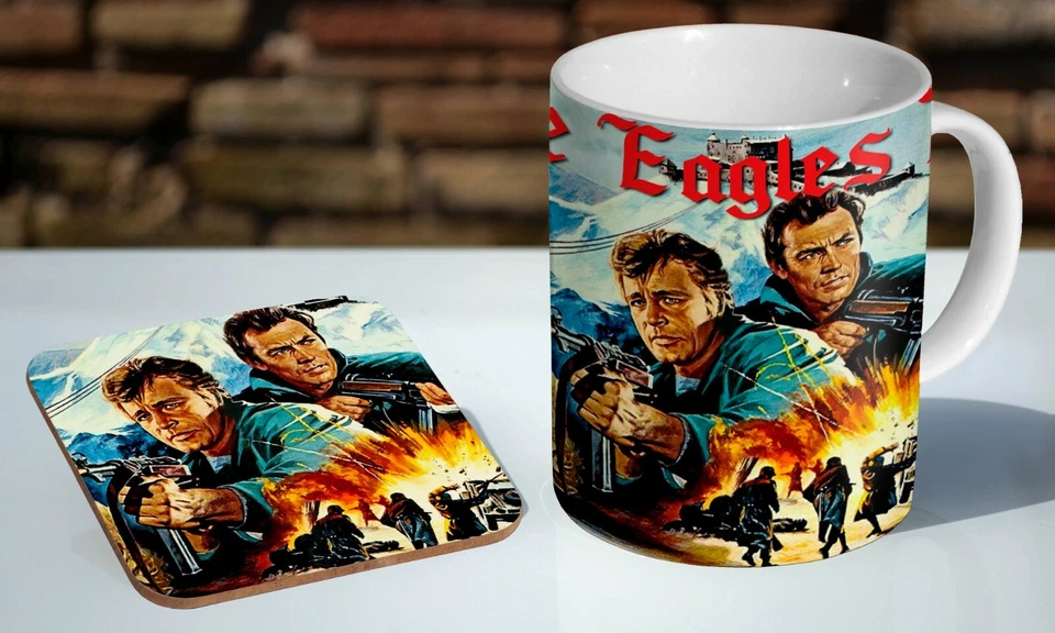 Where Eagles Dare Classic - Tea / Coffee MUG + COASTER Gift Set