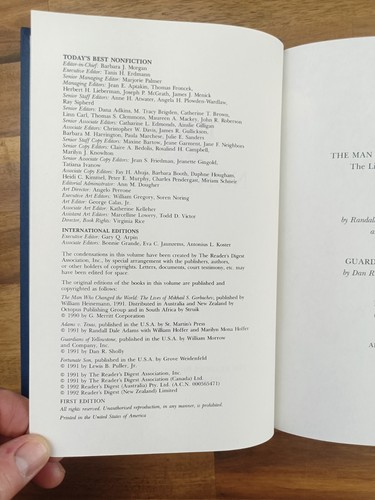 Today's Best Nonfiction- The Man Who Changed the World Etc Reader's Digest HC 92 - Picture 7 of 13