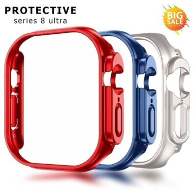 For Apple Watch Series 8 Ultra 49mm Hard PC Protective Cover Frame Bumper Case