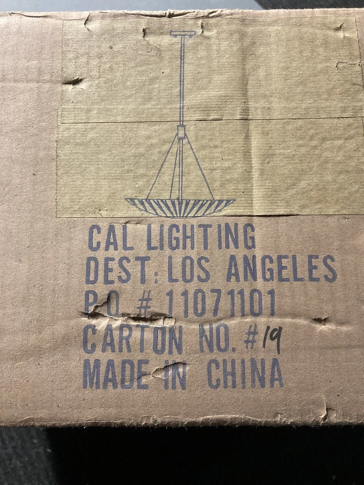 Cal Lighting FX-3501/1P 60-watt X 2 Quadra 2 In 1 Glass Pendant Fixture - Image 2 of 4