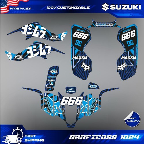 Kit Autocollants Graphics Pour Suzuki LTZ 400 / KFX400 (2003-2008) - Neuf, Sans Marque