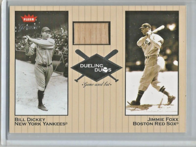 Bill Dickey 2002 Fleer Greats Dueling Duos Game Used Bat