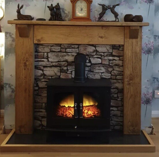 Chunky Rustic Pine Quality Handmade Fire Surround | eBay