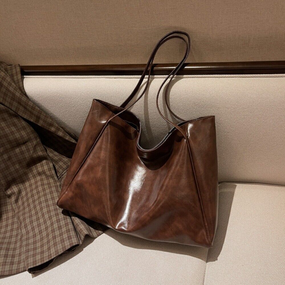 Handtasche Weich Einkaufstasche Umhängetasche Quadratische Form Vintage