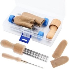 Needle Felting Tools, Wool Felting Supplies Kit with 3 Size Needles Finger Cots