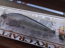 Older Stacey King Lucky Craft SK Jerk 100 4.0" Suspending Ghost Silver Shiner