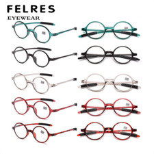 3PC Vintage Round Reading Glasses Clear Lens Eyeglasses Women Presbyopic Glasses