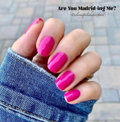 Color Street Nail Polish Strips - Are you Madrid-ing Me? (FMC251) HOT PINK