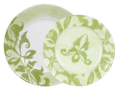 1 NEW Corelle ULTRA CHEVERRY 8 1/2'' LUNCH Salad PLATE *Khaki Green White Floral