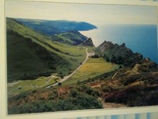 SUPERBE CARTE POSTALE VALLÉE DES ROCHERS LYNTON DEVON