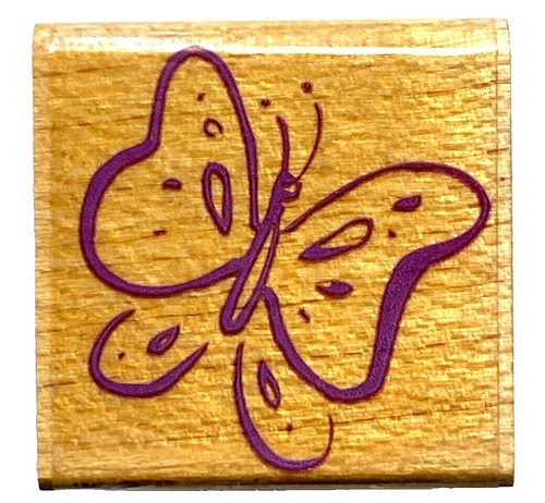 Inkadinkado Love Is Patient Wooden Rubber Stamp | 2x2 Inch Heart Stamp For Card Making & Crafts
