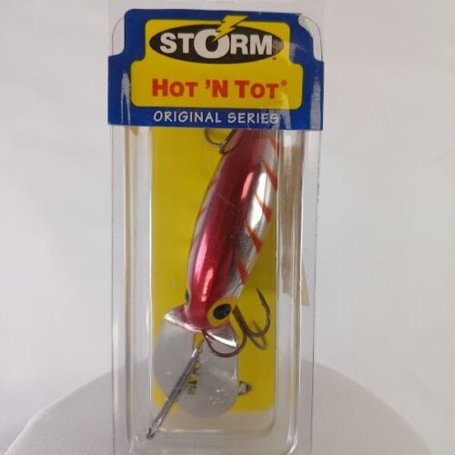 Vintage Storm Hot 'N Tot Crankbait Dives 5 - 8' - 2in. - 1/4oz. H115 Red Tiger