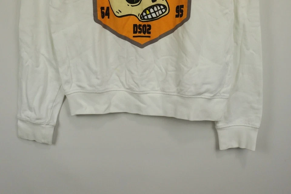 DSQUARED 2 White REDISCOVER ADVENTURE Sweatshirt Sweater Size XL - Image 3 of 4