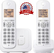 Tel fono inal mbrico de 2 auriculares para el hogar con Bloqueo de llamadas NEW