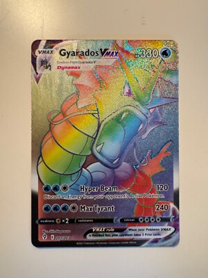 Pokemon Karte   Gyarados VMAX   Evolving Skies 207/203   Secret Rare   ENG   MINT
