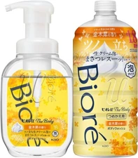 Kao Biore U The Body Foam Type Body Soap Osmanthus 540ml+Refill 780ml 【US STOCK】