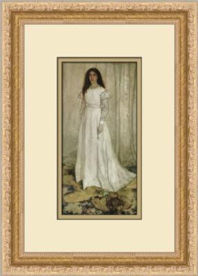 James Whistler The White Girl Symphony in White Custom Framed Print