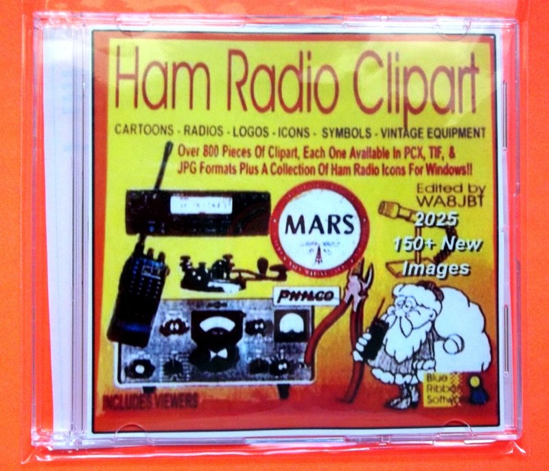 HAM Radio Clip Art (150 JPG images add in 2025) - NEW CD Rom Software