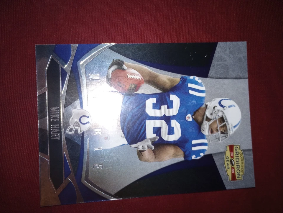 2008 Donruss Gridiron Gear Mike Hart Rookie /999 Indianapolis Colts #172 U MICH - Image 3 of 4