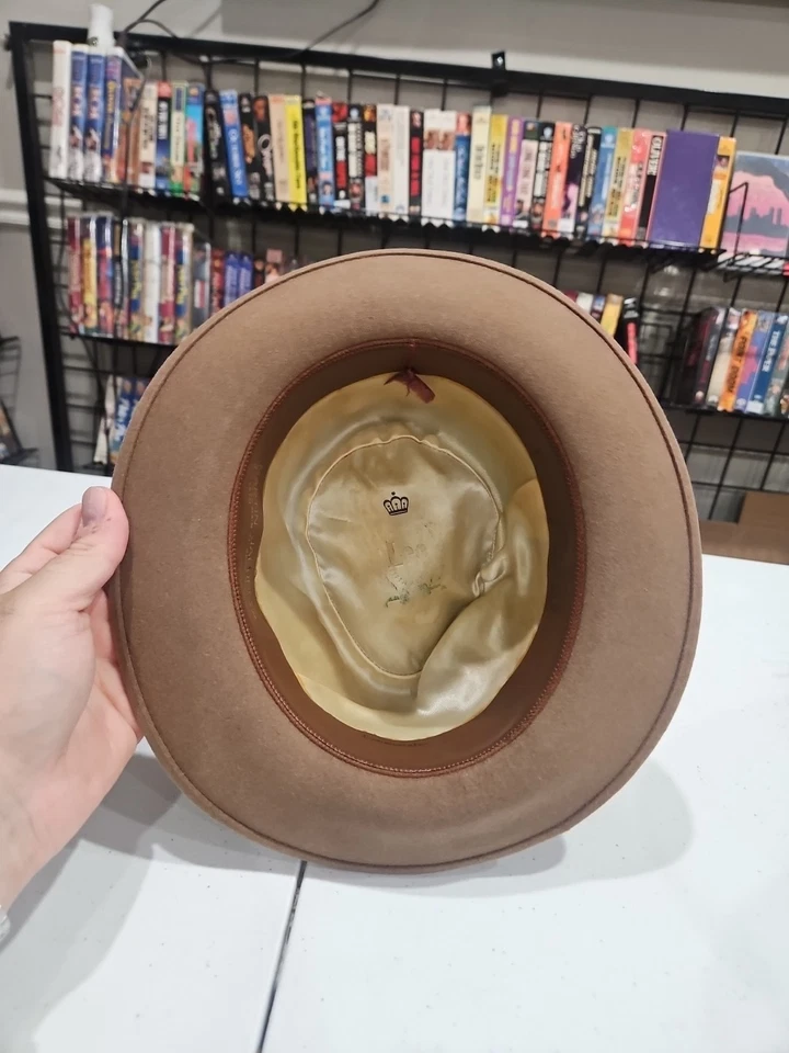 De Colección Lee Fifth Ave Etiqueta Negra Bloque de Agua Fieltro Fedora "Martin Jacobi" Raro ¡MIRA!! Foto 4 de 4
