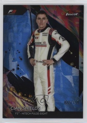 2024 Topps Finest Formula 1 Uncommon Blue Refractor 35/150 Cian Shields #157 9et