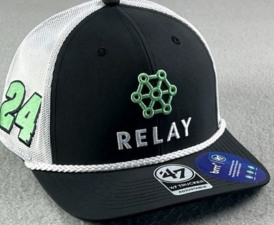 '47 William Byron Relay Refuel Trucker Adjustable Hat Nascar Racing Brrr NEW