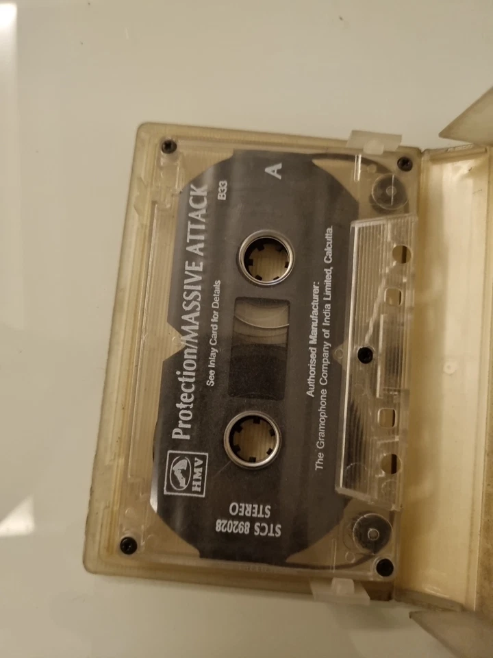 Massive Attack Protection INDIA PRESS CLAMSHELL CASSETTE HMV 1995 - Image 3 of 4