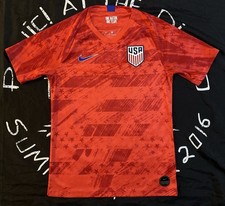Nike USA Stadium 2019 Men's Away Soccer USMNT Jersey Small Red Team Dri-Fit Kit