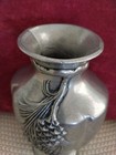  Vintage Carson Statesmetal Pewter Pine Ridge Country Pine Cone Vase 7.5"h EXCLT — photo 3