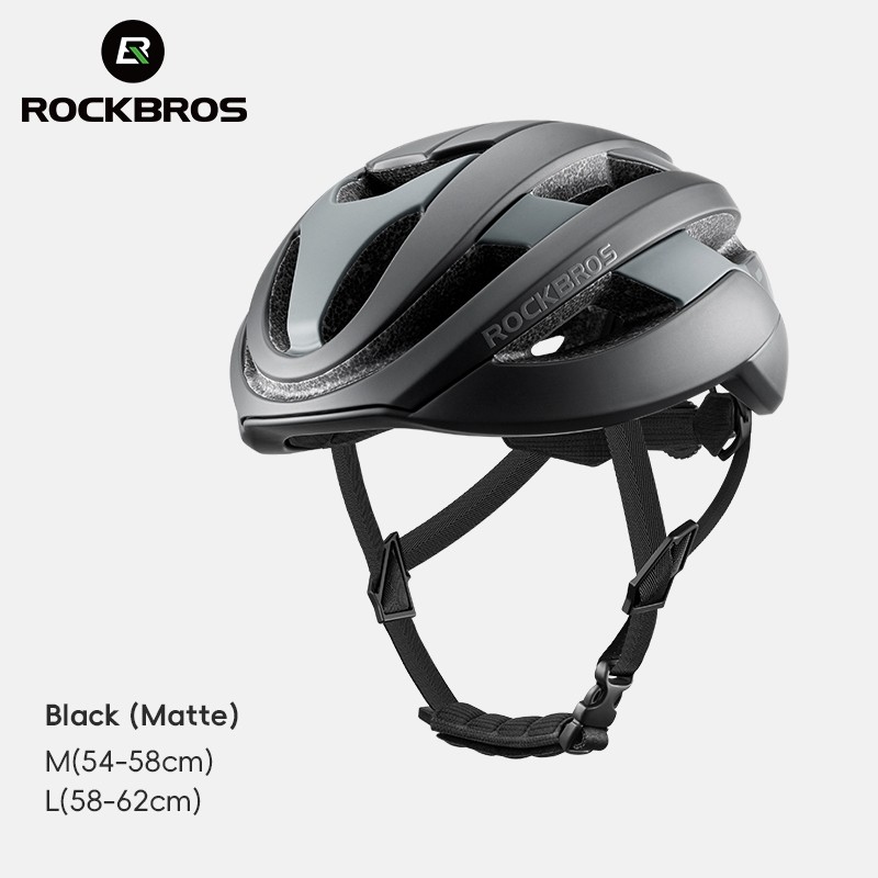 ROCKBROS Bike Helmet for Adult 54-62 cm, Adjustable Dial&Straps,Interior Padding