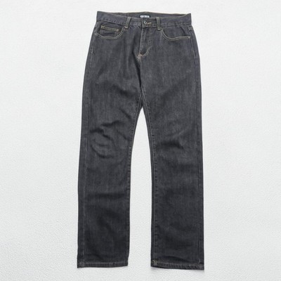STUSSY Regular Denim Pants Jeans M Black ROUGH & RUGGED DENIM