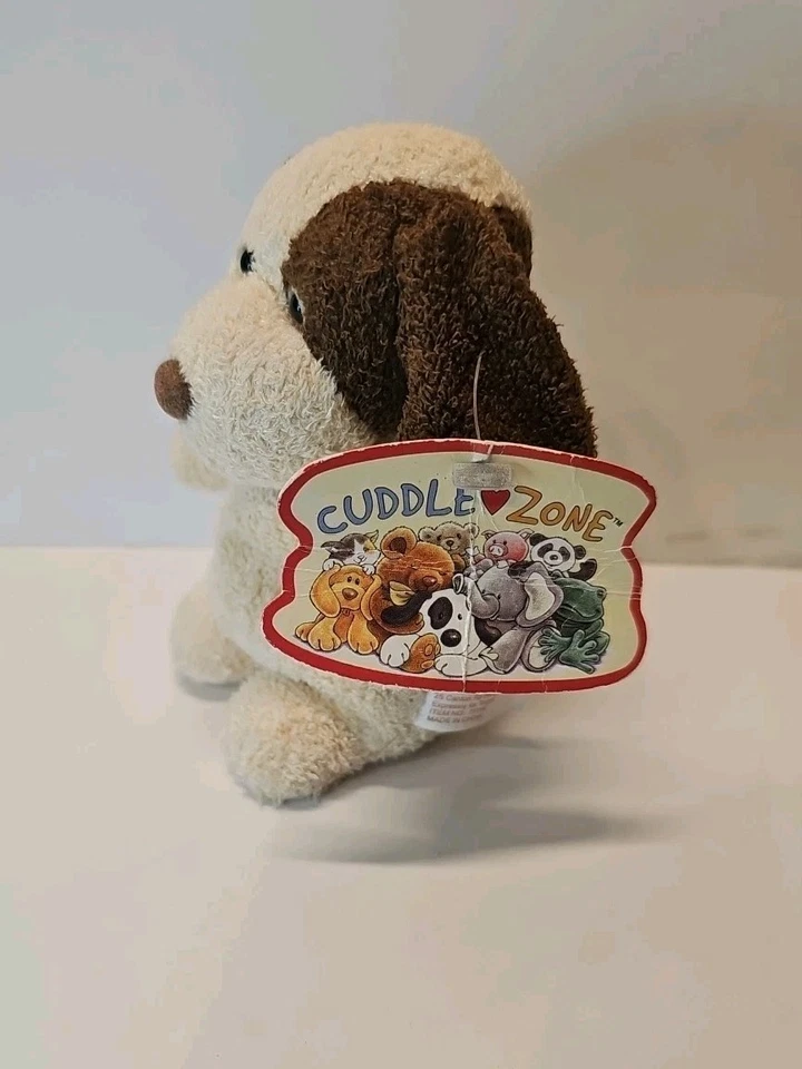 Russ Berrie For Target Cuddle Zone Cream & Brown Dog Plush 2001 RARE - Image 2 of 4