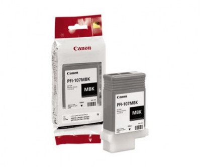 GENUINE CANON PFI-107BK BLACK INK TANK 130ML FOR IMAGEPROGRAF IPF670/680