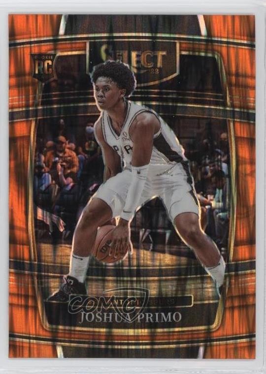 2021-22 Panini Select Concourse Orange Flash Prizm Joshua Primo #68 0c6