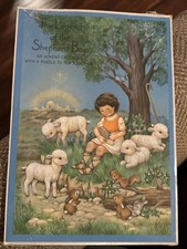 Vintage Hallmark Christmas Advent Calendar/ Puzzle ~Legend of the Shepherd Boy