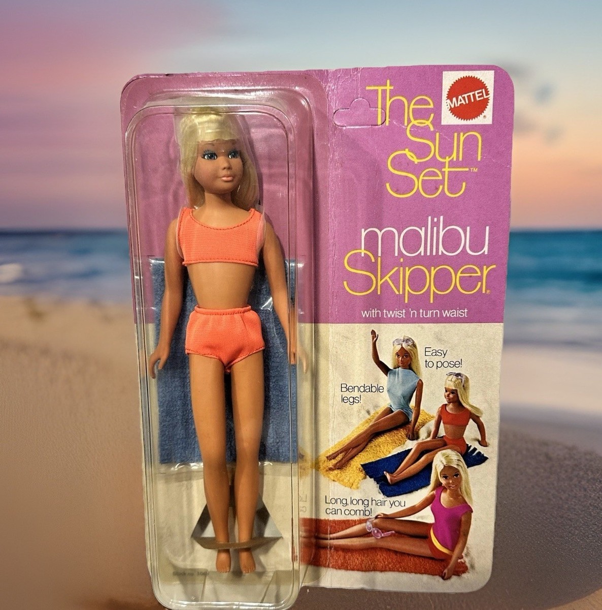 Vintage Barbie Malibu Skipper Barbie Doll SUN GOLD MALIBU SKIPPER