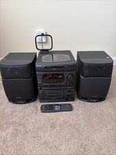 Aiwa NSX-4000 Stereo System Tested CD Player Speakers Remote Included As-Is