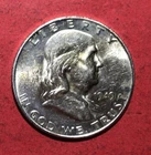 1949D US Franklin SILVER Half Dollar! "Denver Mint"! Choice AU! Old Coin