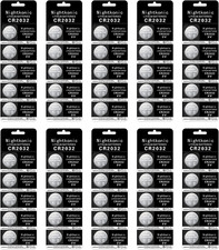 50 Pcs Pack - CR2032 Battery 3V Lithium Button Cell Coin 2032 Battery