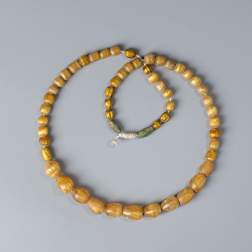 Ancient Roman Gilt Glass Beads Necklace