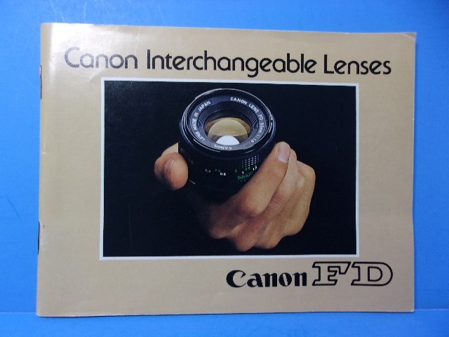 Canon FD Interchangeable Lenses Instruction Guide Booklet Original Vintage Japan