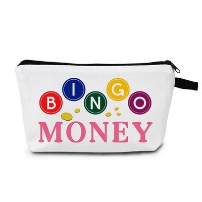 MoCaliduccious BINGO Player Print Makeup Bag 8.65 inches * 5.51 inches,