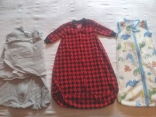 Lot Of 3- Halo Swaddler, Long Sleeve And No Sleeve Sleep Sack 0-3 Months