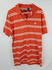 Mens - Chaps - Short Sleeve Striped Polo Size Medium NWT