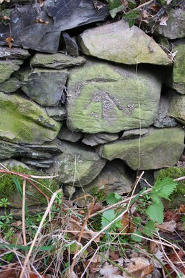 Foto 6x4 Benchmark auf Garendon Park Grenzmauer Thorpe Acre Ordnance S c2016