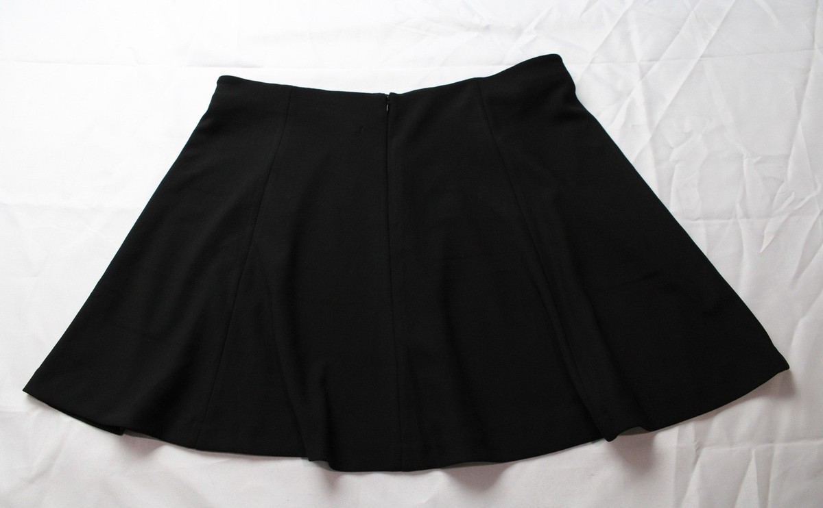 Montgomery Post Women's Pleated Side-Zip Mini Skirt CN6 Black Size