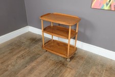 Vintage Retro Ercol Light Elm Tea Trolley
