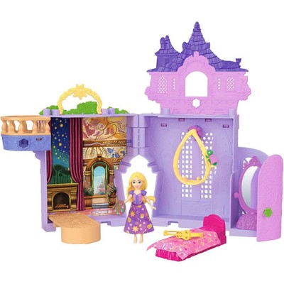 Mattel Disney Princess Rapunzel Storytime Stackers Puppenhaus mit kleiner Puppe,