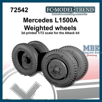 FC MODEL TREND FCMT72542 Mercedes L1500A weighted wheels (1:72)