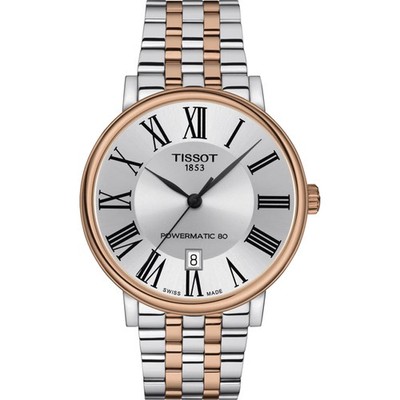 Tissot Multicolour Mens Analogue Watch Carson Premium Powermatic 80